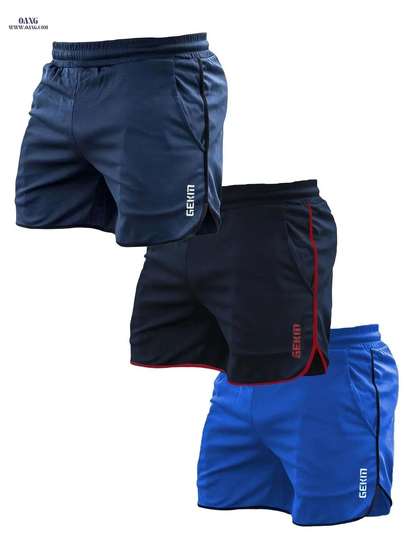 Men's Quick-Dry Sports Shorts - 5-Pocket Moisture-Wicking Fabric   OAXG 