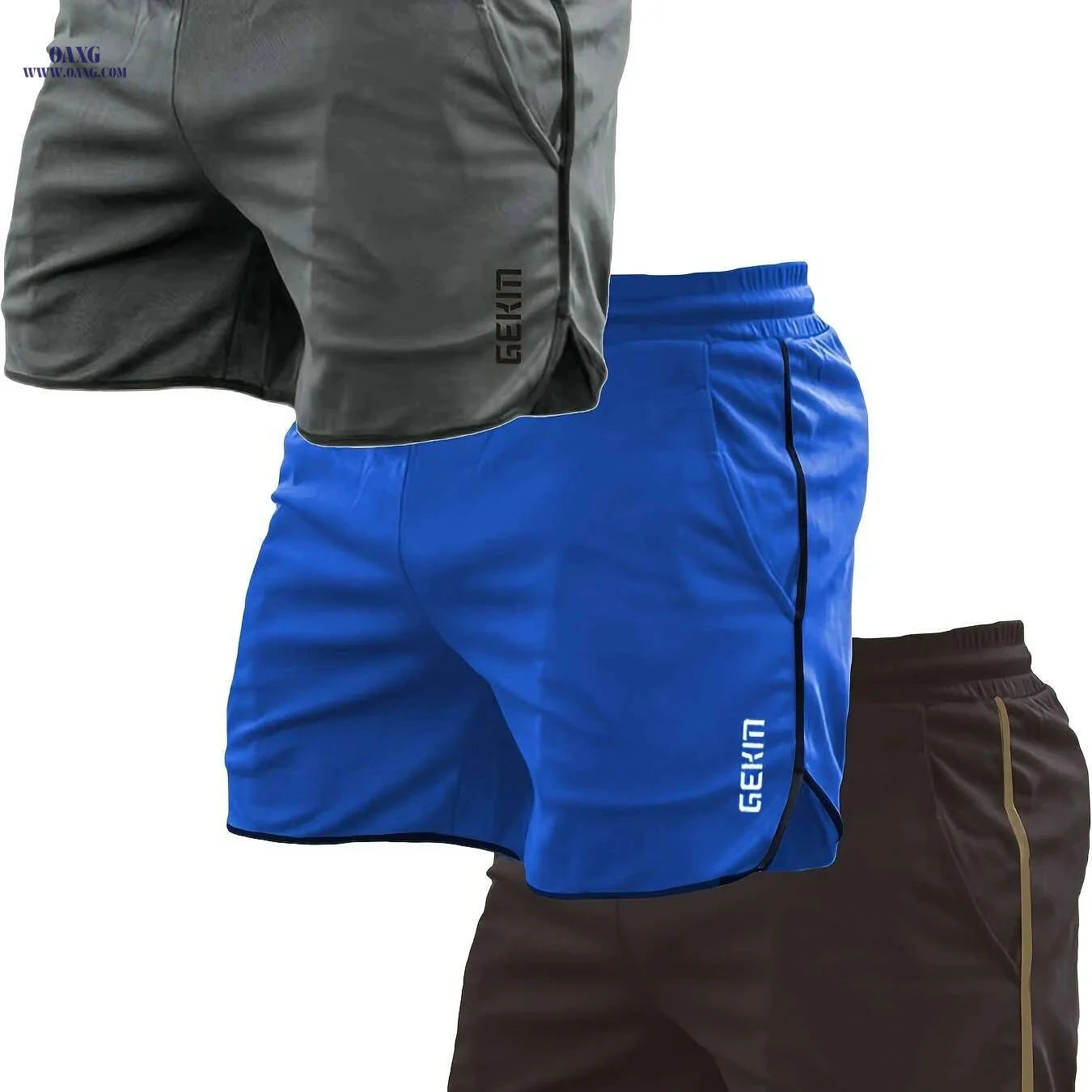 Men's Quick-Dry Sports Shorts - 5-Pocket Moisture-Wicking Fabric   OAXG 