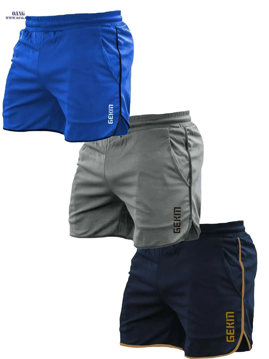 Men's Quick-Dry Sports Shorts - 5-Pocket Moisture-Wicking Fabric   OAXG 