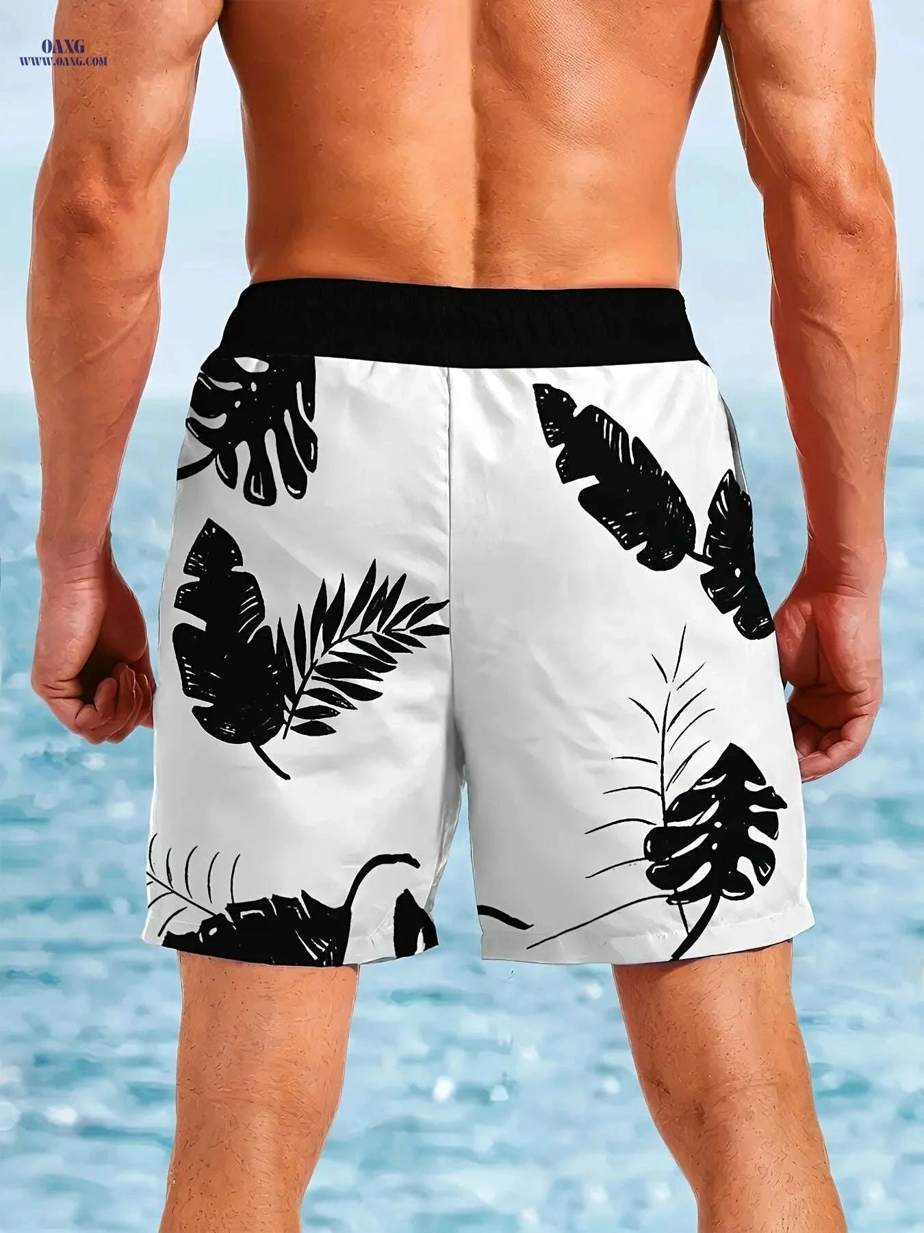 Men's Quick-Dry Swim Shorts - Lightweight Beach Shorts for Surfing   OAXG Mixed Color / S