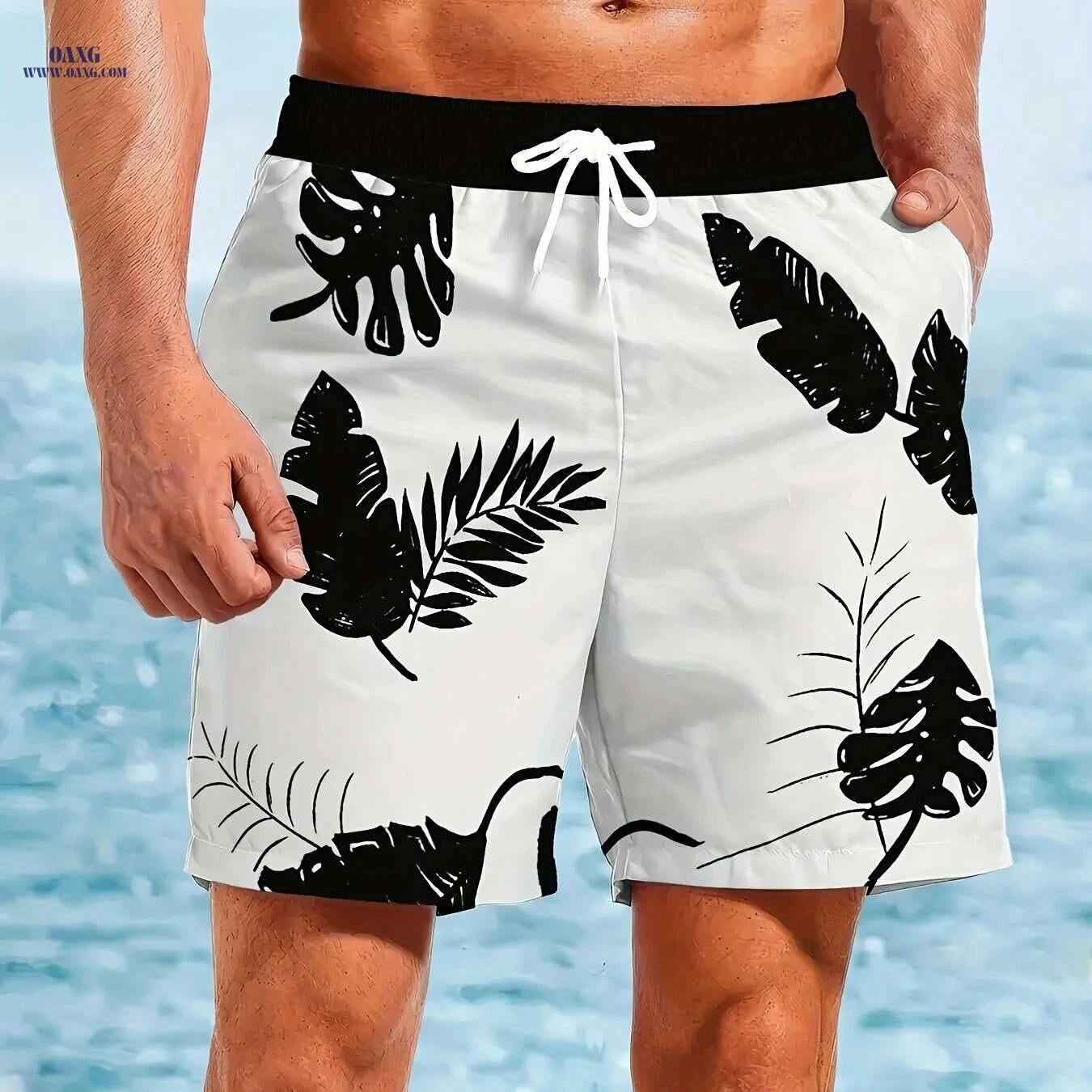 Men's Quick-Dry Swim Shorts - Lightweight Beach Shorts for Surfing   OAXG Mixed Color / S