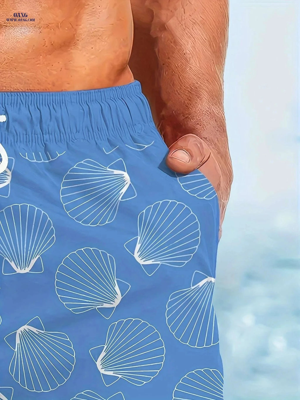Men's Quick-Dry Swim Shorts - Lightweight Board Shorts for Surfing   OAXG 