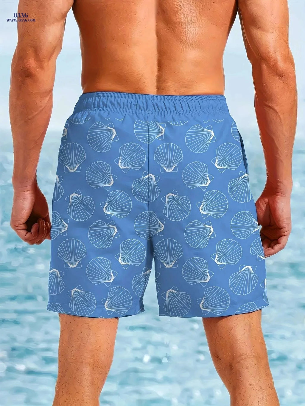 Men's Quick-Dry Swim Shorts - Lightweight Board Shorts for Surfing   OAXG 