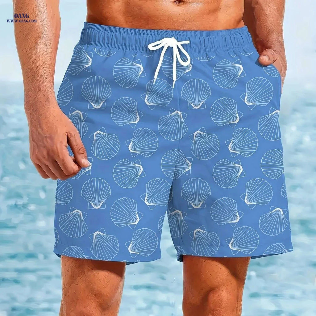 Men's Quick-Dry Swim Shorts - Lightweight Board Shorts for Surfing   OAXG Mixed Color / S