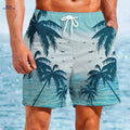 Men's Quick-Dry Swim Shorts - Lightweight Tropical Print Beachwear   OAXG Mixed Color / FR M