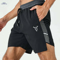 Men's Quick-Dry Swim Shorts - Reflective Loose-Fit for Water Sports   OAXG Black / S