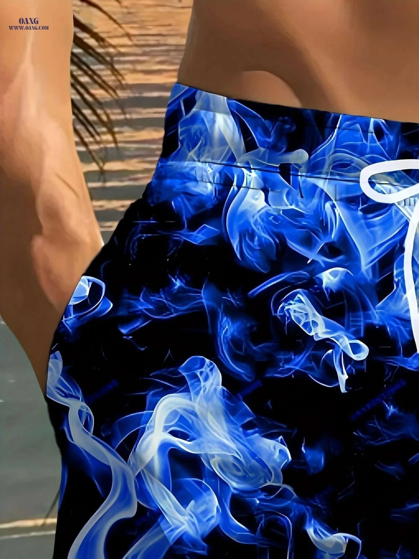 Men's Quick-Dry Swim Trunks - Lightweight Swim Shorts for Beach   OAXG 