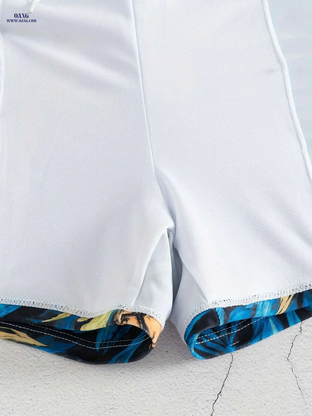 Men's Quick-Dry Swim Trunks - Tropical Pineapple Print, Adjustable Waist   OAXG Royal Blue / S