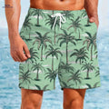Men's Quick-Dry Swim Trunks - Tropical Print Beach Board Shorts   OAXG Mixed Color / S