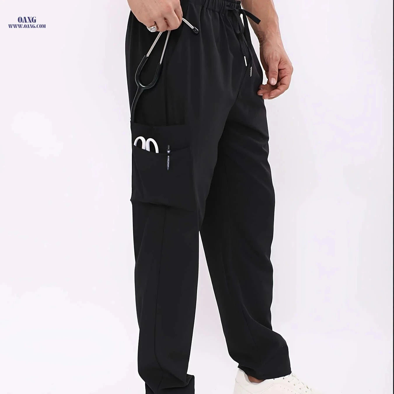 Men's Quick-Dry Work Pants - Heavy-Duty Multi-Pocket Design for Summer   OAXG 