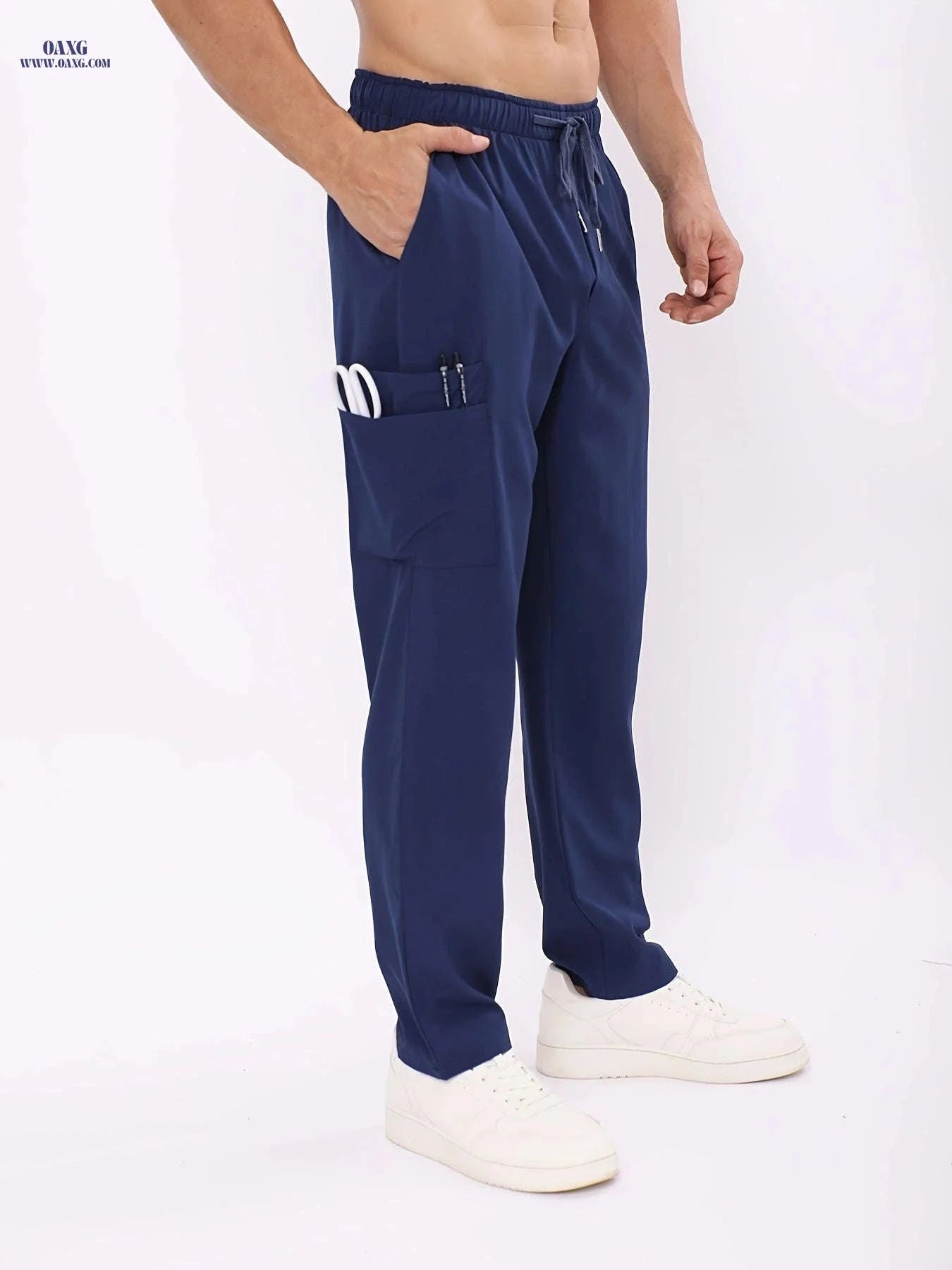 Men's Quick-Dry Work Pants - Heavy-Duty Multi-Pocket Design for Summer   OAXG 