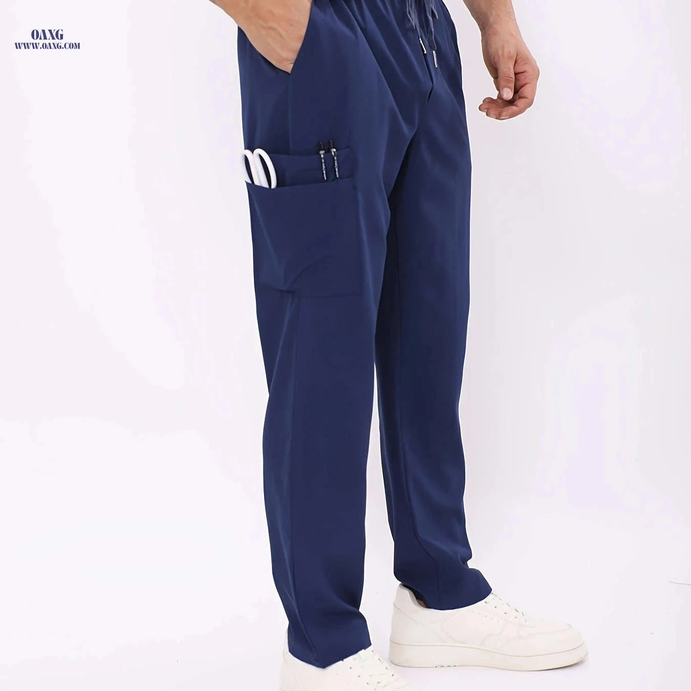 Men's Quick-Dry Work Pants - Heavy-Duty Multi-Pocket Design for Summer   OAXG 