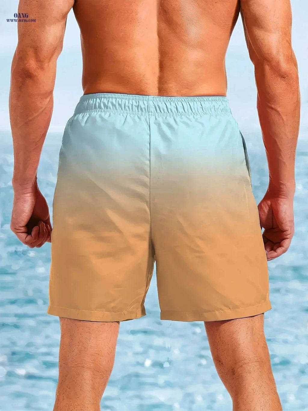 Men's Quick-Drying Beach Shorts - 3D Print Swim Trunks for Summer Fun   OAXG Mixed colors / FR S