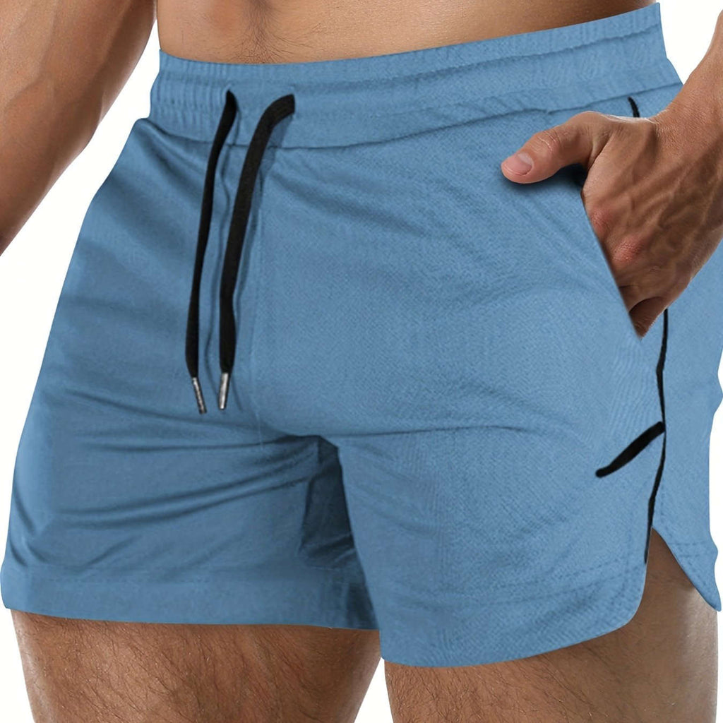 Men's Quick Drying Shorts - Elastic Waist, Comfy Design for Gym   OAXG 