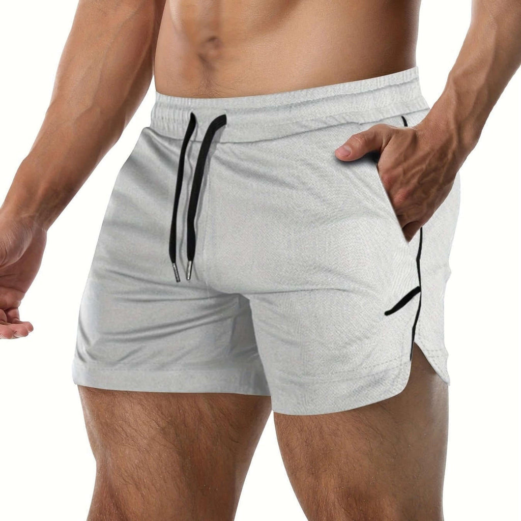 Men's Quick Drying Shorts - Elastic Waist, Comfy Design for Gym   OAXG Dark Gray / FR S