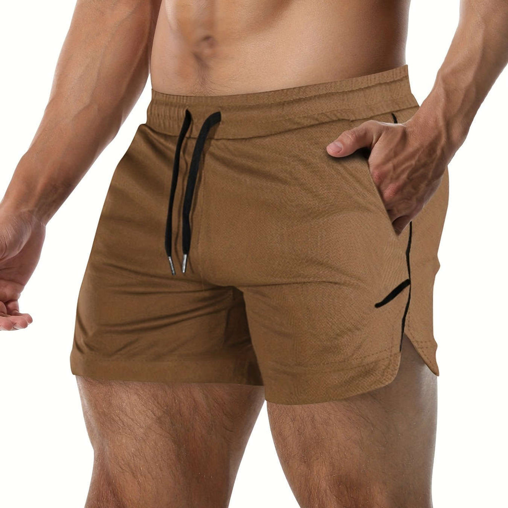 Men's Quick Drying Shorts - Elastic Waist, Comfy Design for Gym   OAXG 