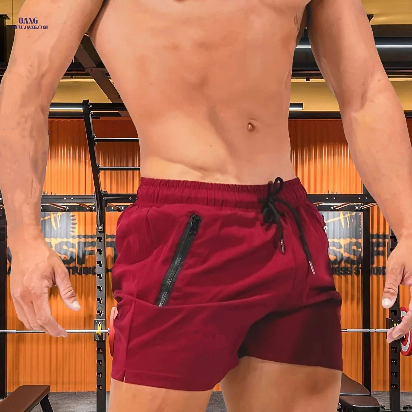 Men's Quick-Drying Sports Shorts - Breathable Casual Summer Training   OAXG Black / FR M