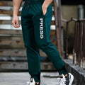 Men's Regular Fit Cuffed Joggers - 100% Polyester Stretchy Sports Pants   OAXG Dark Green / S