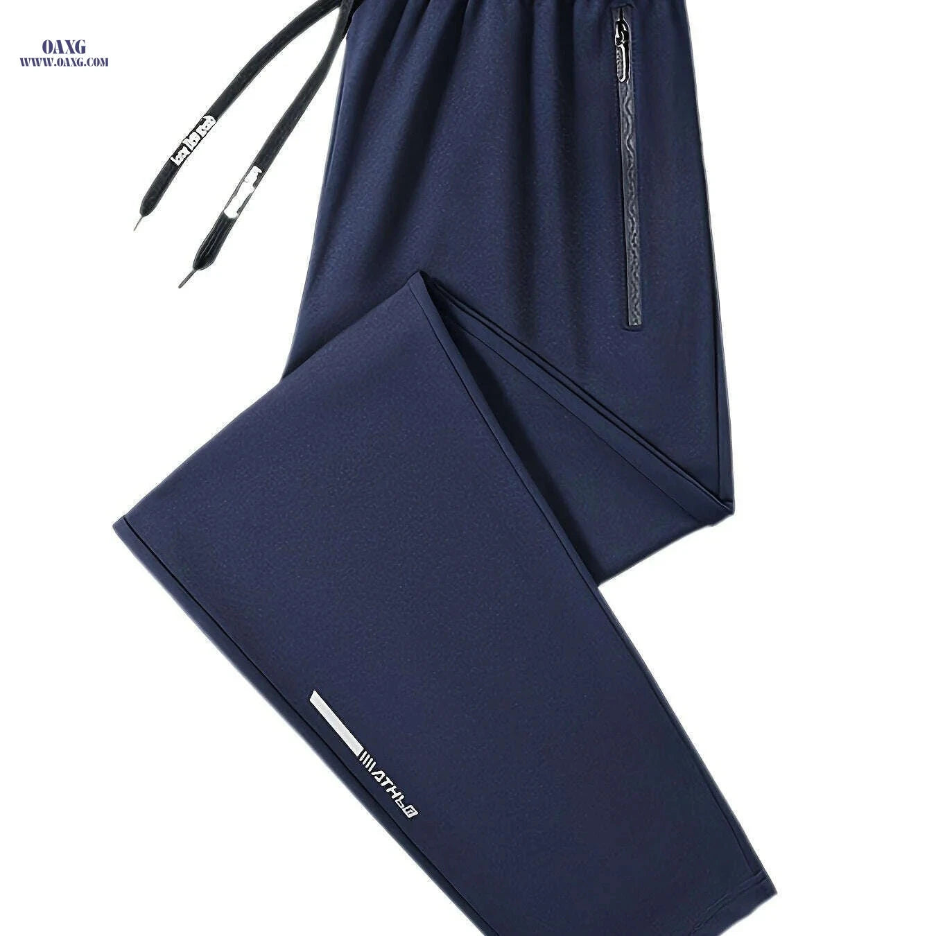 Men's Regular Fit Sweatpants with Drawstring - Perfect for Running   OAXG Black / S