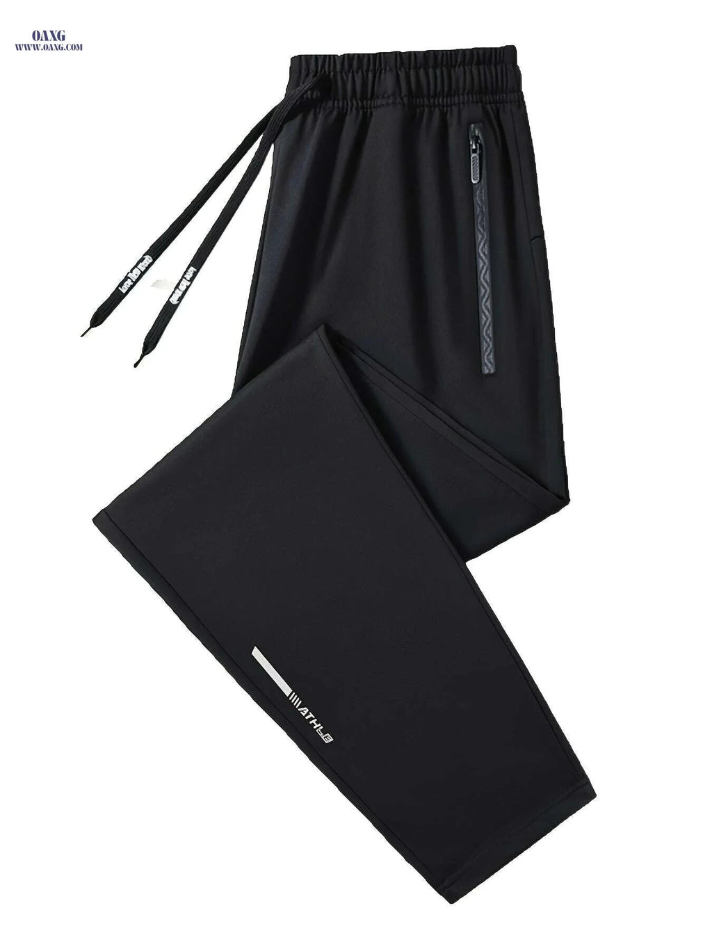 Men's Regular Fit Sweatpants with Drawstring - Perfect for Running   OAXG Black / S