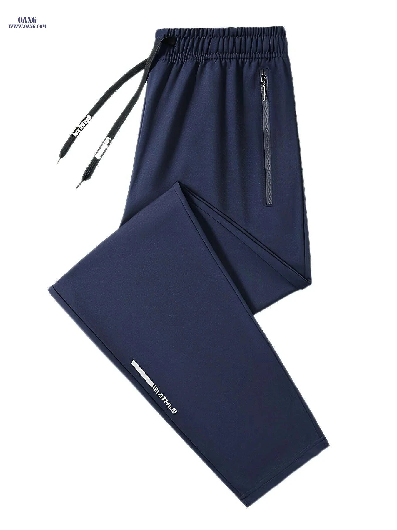 Men's Regular Fit Sweatpants with Drawstring - Perfect for Running   OAXG Black / S