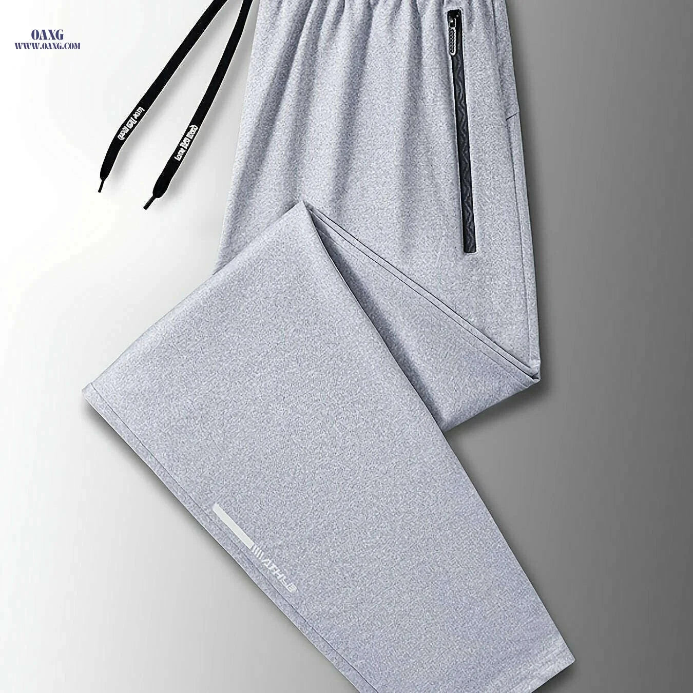 Men's Regular Fit Sweatpants with Drawstring - Perfect for Running   OAXG Black / S