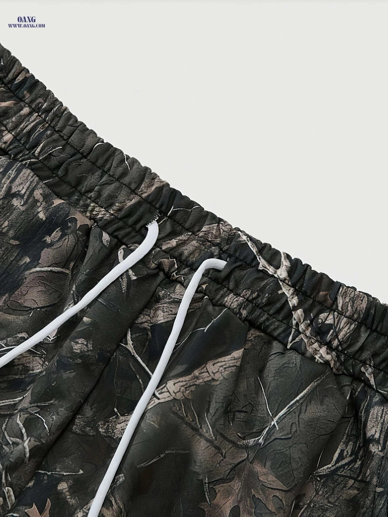 Men's Relaxed-Fit Camo Pants - Elastic Waistband for Comfort   OAXG Mixed Color / FR S