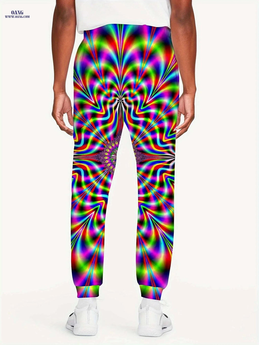 Men's Retro 3D Printed Joggers - Casual Hip-Hop Wide-Leg Style   OAXG 