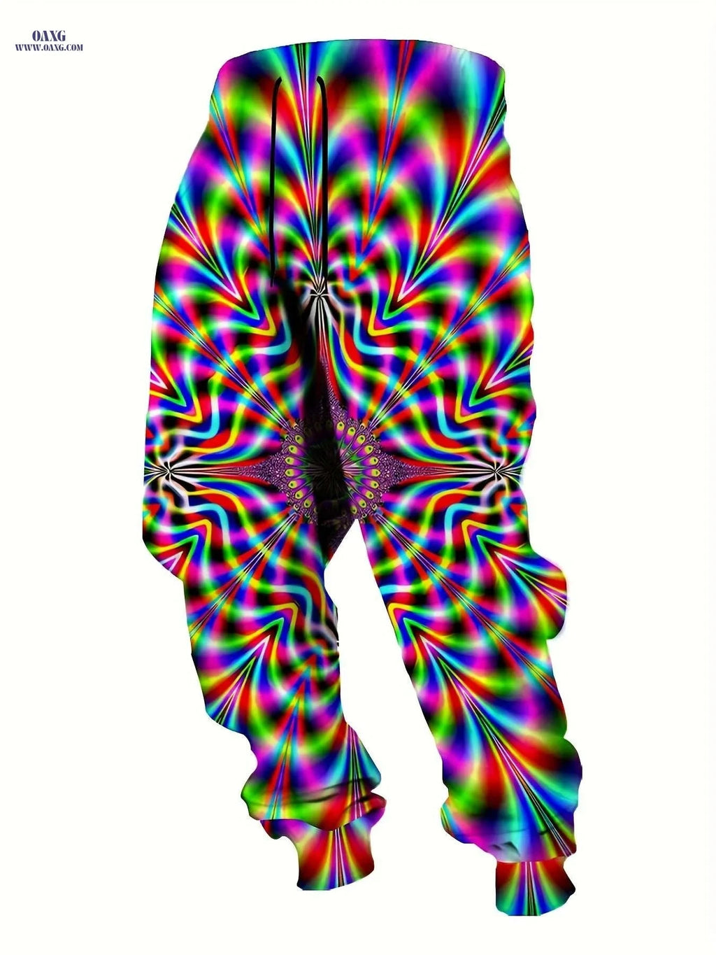 Men's Retro 3D Printed Joggers - Casual Hip-Hop Wide-Leg Style   OAXG Multicolor / S
