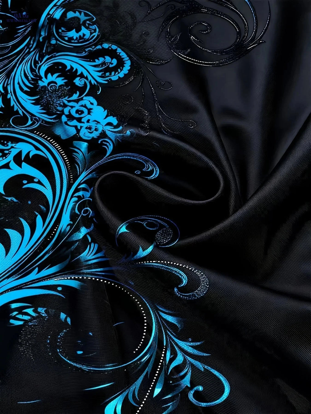 Men's Retro Floral Long Sleeve Shirt - Elegant Casual Wear for All Seasons   OAXG 