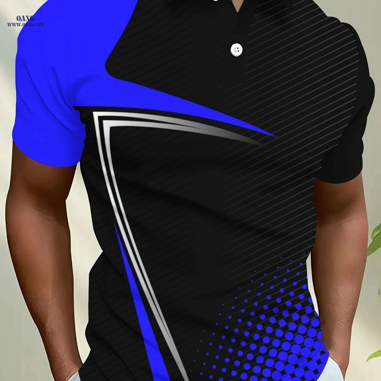 Men's Short Sleeve Street Style Shirt - 3D Print Geometric Design   OAXG Yellow / S