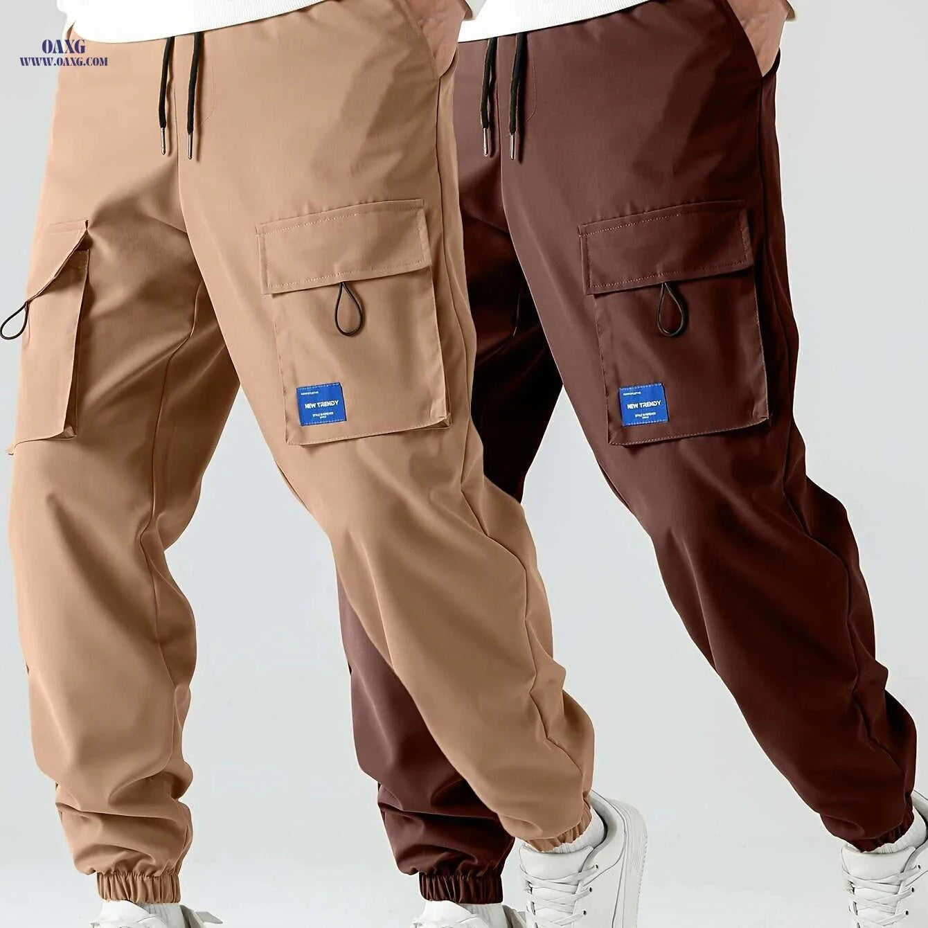 Men's Simple Work Pants Set - Casual Cargo Pants for All Seasons   OAXG 