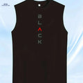 Men's Sleeveless Athletic Tank Top - Moisture-Wicking Gym Shirt   OAXG Black / S