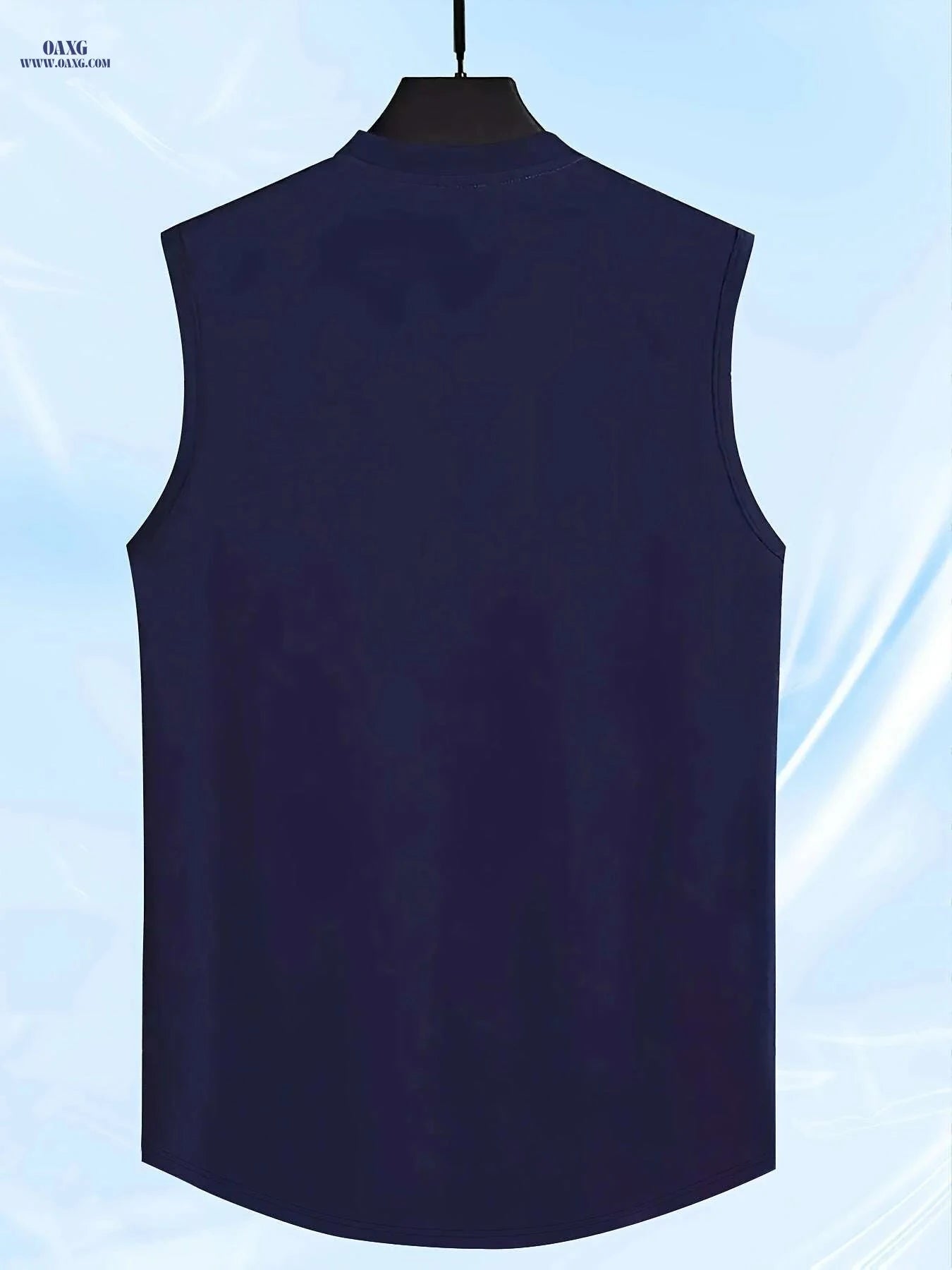 Men's Sleeveless Athletic Tank Top - Moisture-Wicking Gym Shirt   OAXG Black / S