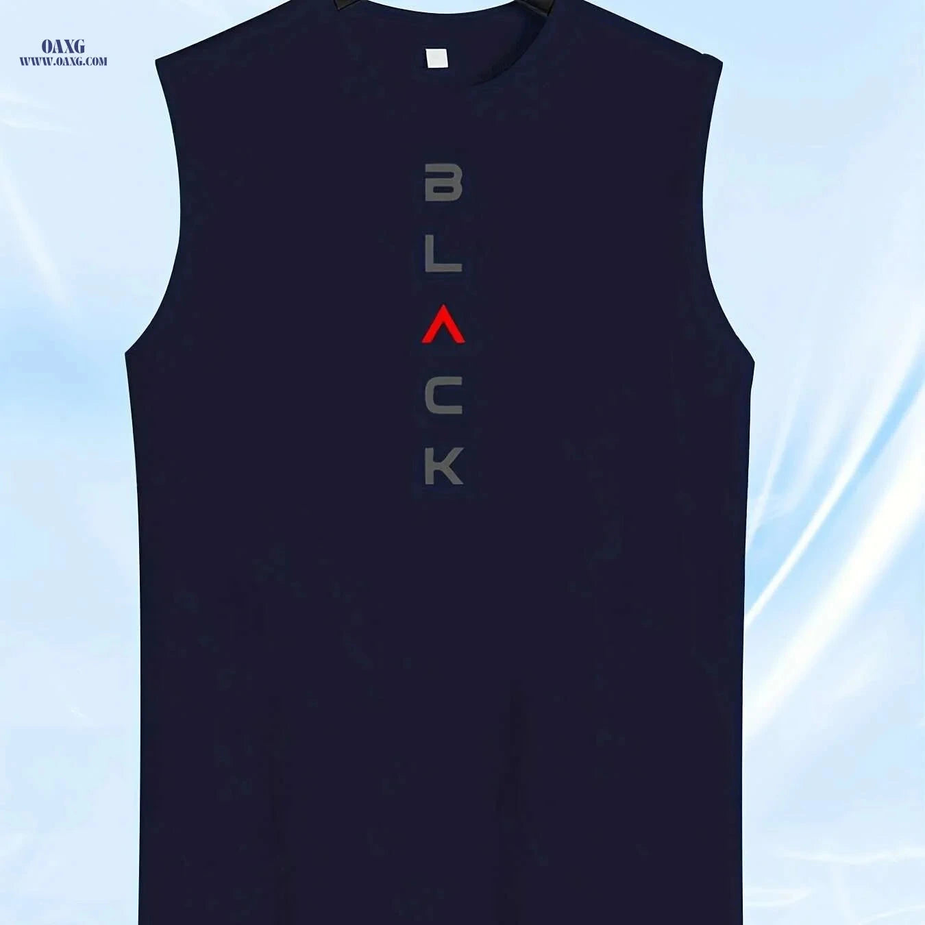 Men's Sleeveless Athletic Tank Top - Moisture-Wicking Gym Shirt   OAXG Black / S