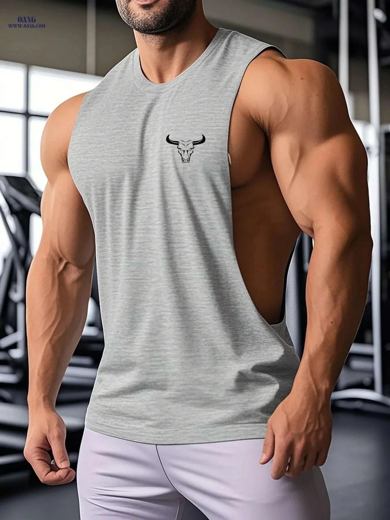 Men's Sleeveless Athletic Tank Top - Quick-Dry, Moisture-Wicking Gym Shirt   OAXG 