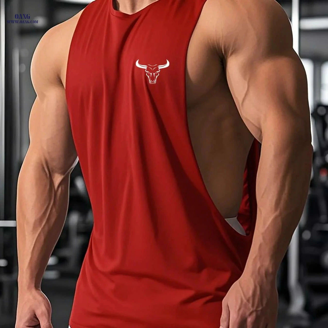 Men's Sleeveless Athletic Tank Top - Quick-Dry, Moisture-Wicking Gym Shirt   OAXG 