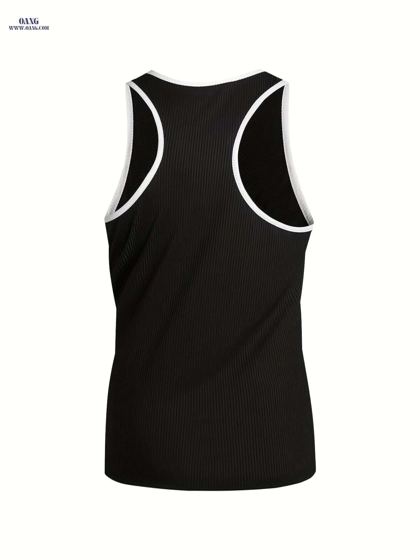 Men's Sleeveless Gym Vest - Lightweight Polyester with Bold Bull Logo   OAXG White / S