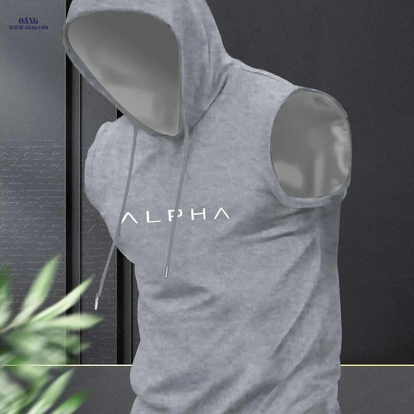 Men's Sleeveless Hooded Training Shirt - Summer Gym Activewear   OAXG Black / S