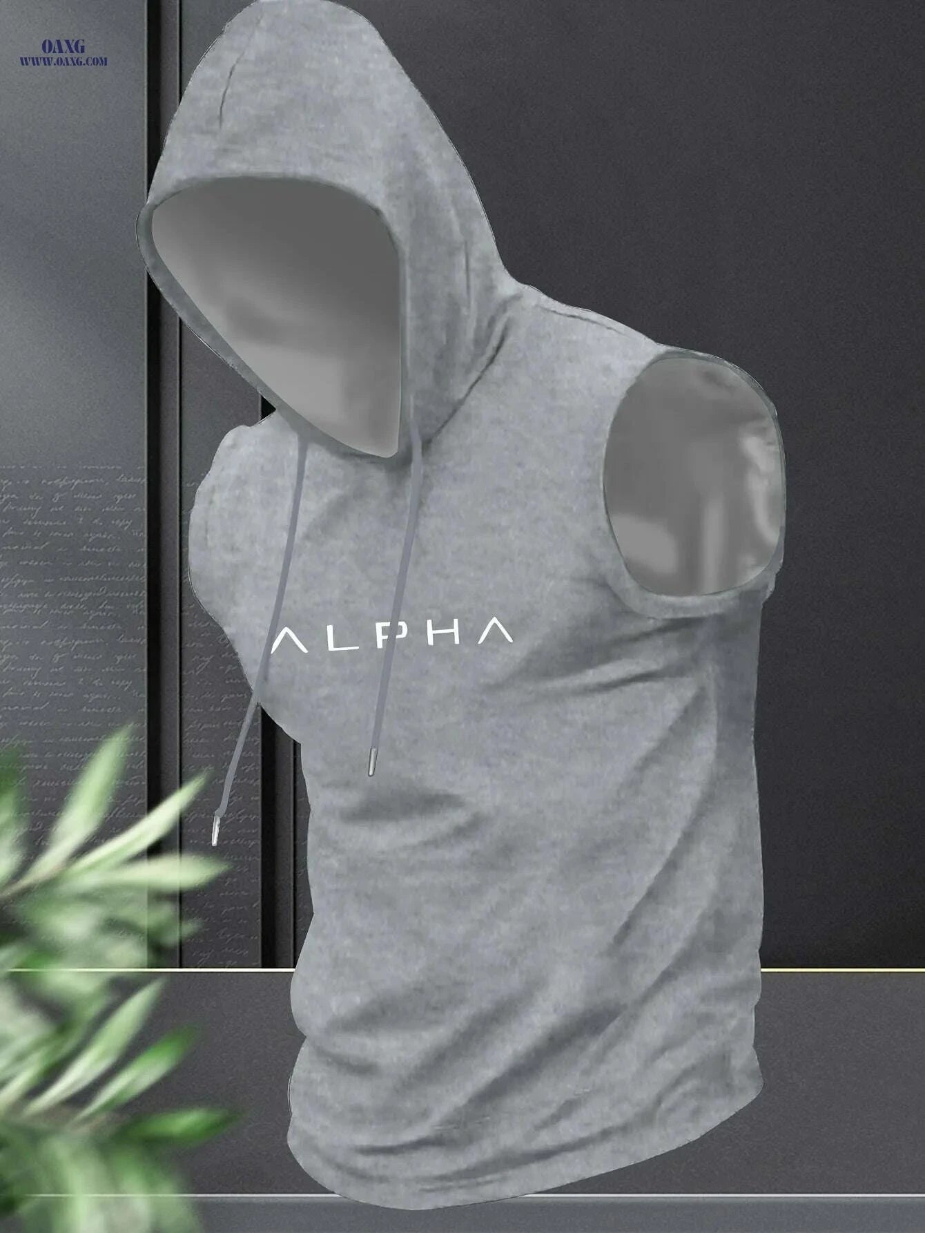Men's Sleeveless Hooded Training Shirt - Summer Gym Activewear   OAXG 