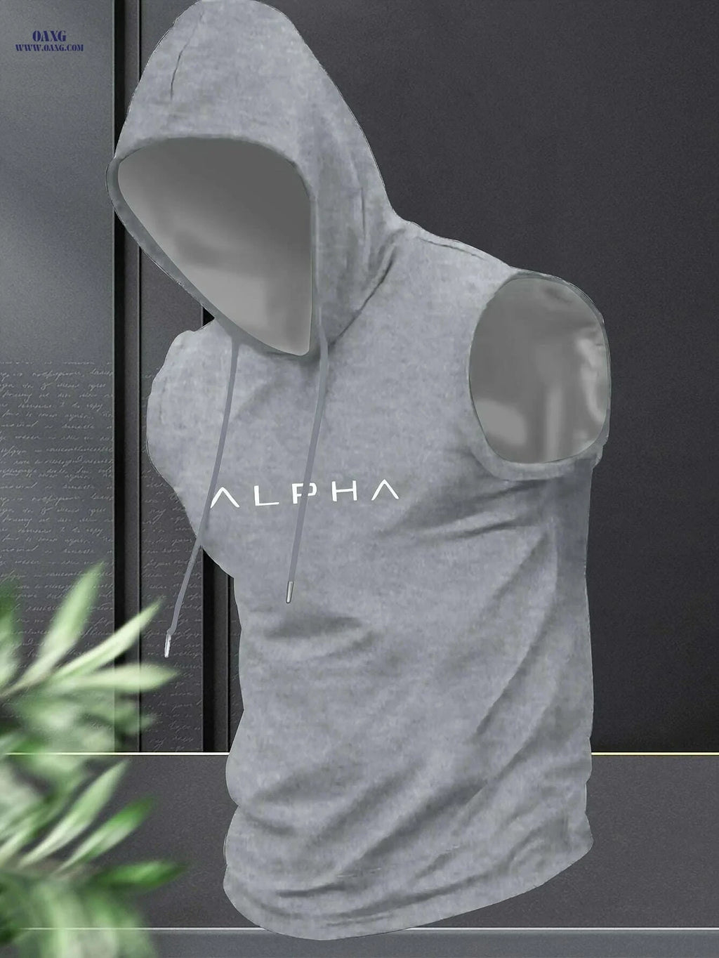 Men's Sleeveless Hooded Training Shirt - Summer Gym Activewear   OAXG 
