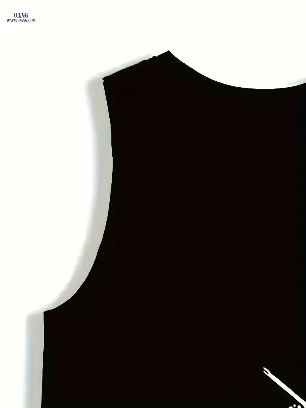 Men's Sleeveless Tank Top - Black & White Print, Lightweight Athletic Vest   OAXG Mixed Color / S