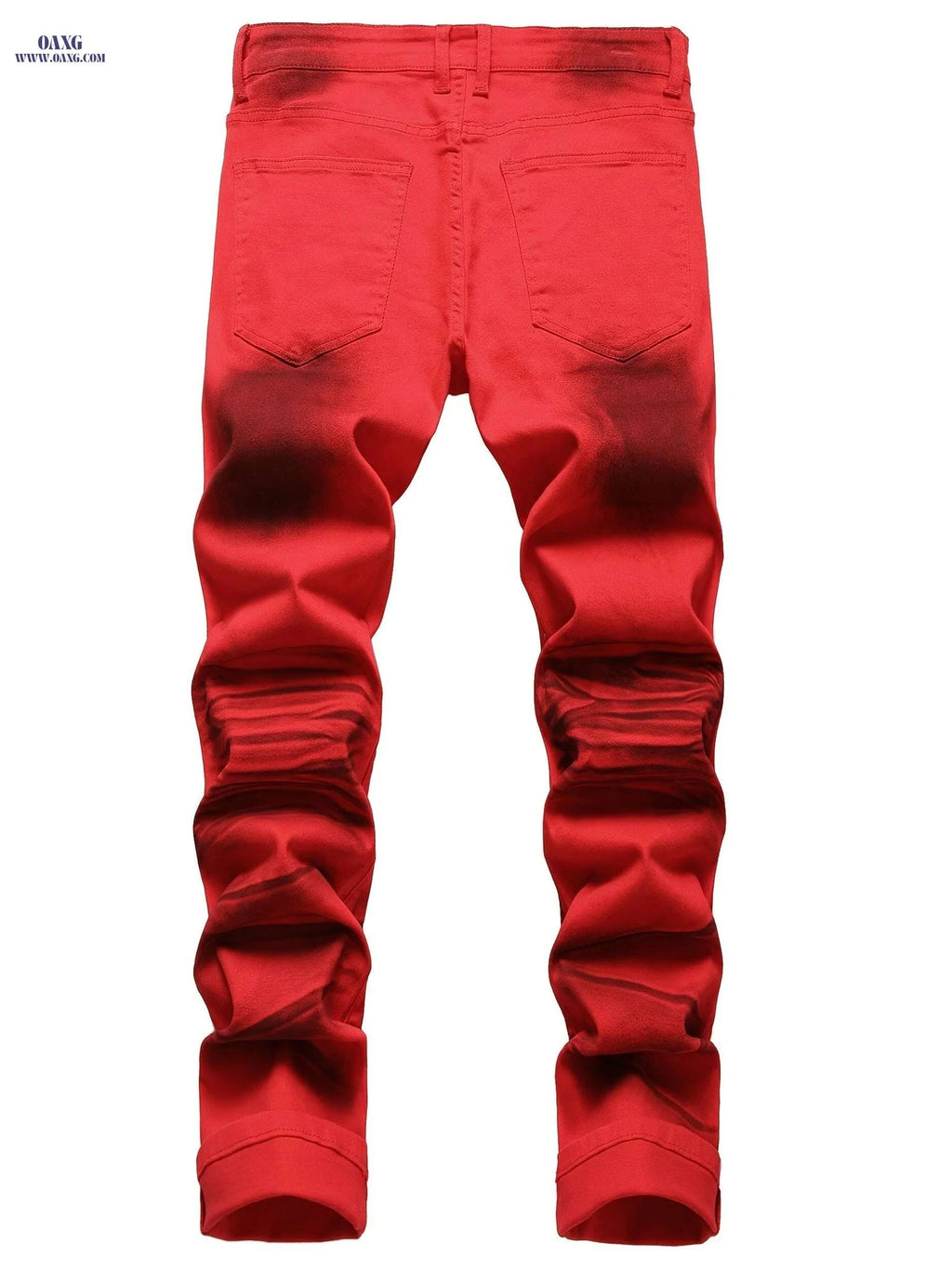 Men's Slim Casual Pants - Stretchy Printed Jeans for All Seasons   OAXG White And Black / 28