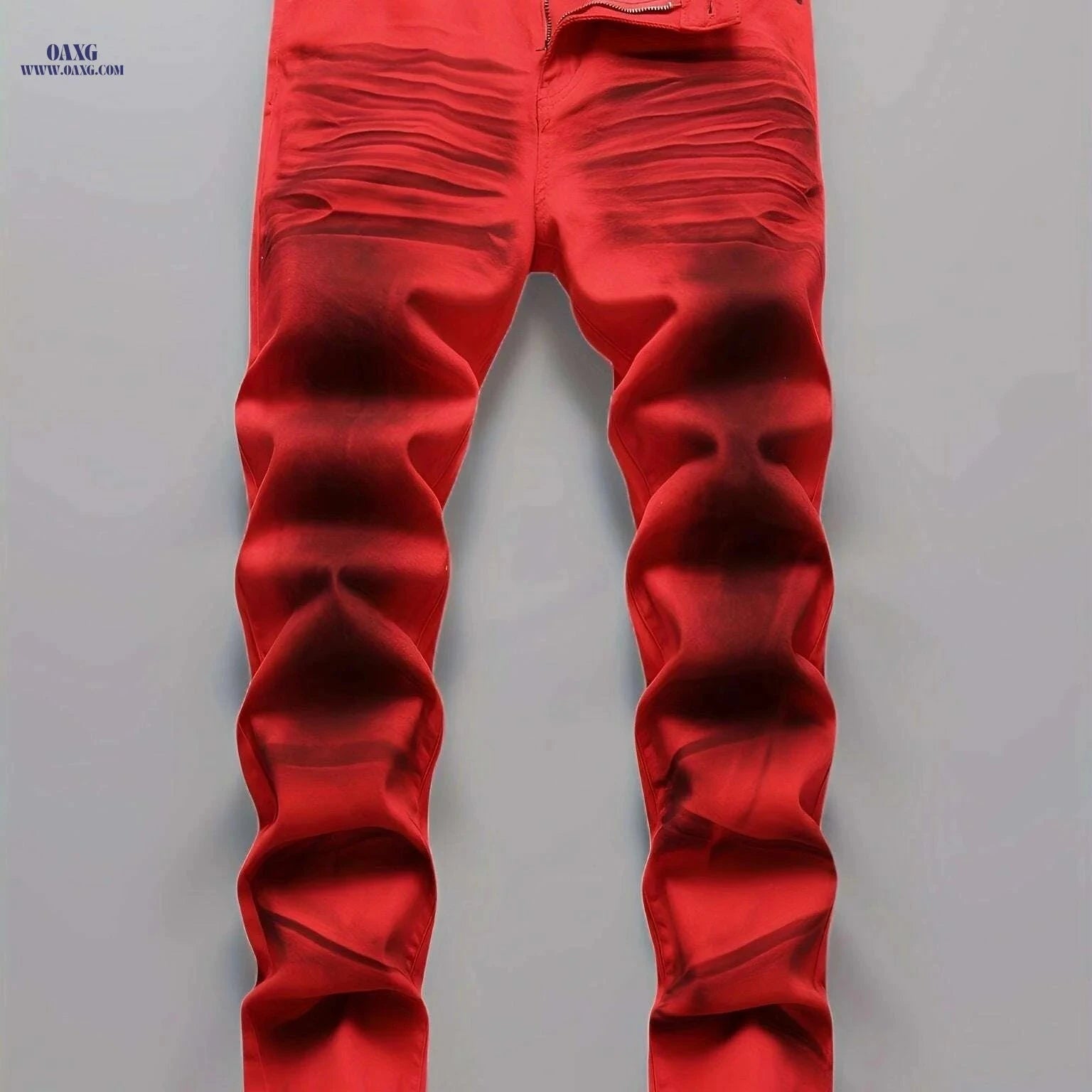 Men's Slim Casual Pants - Stretchy Printed Jeans for All Seasons   OAXG 