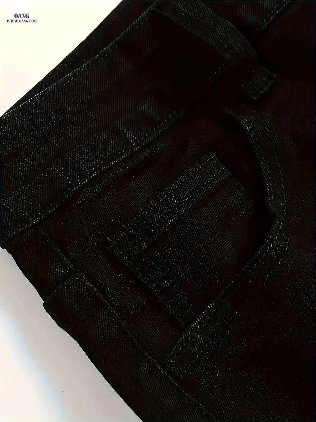 Men's Slim Elastic Ripped Jeans - All-Season Skinny Fit, Raw Wash   OAXG 