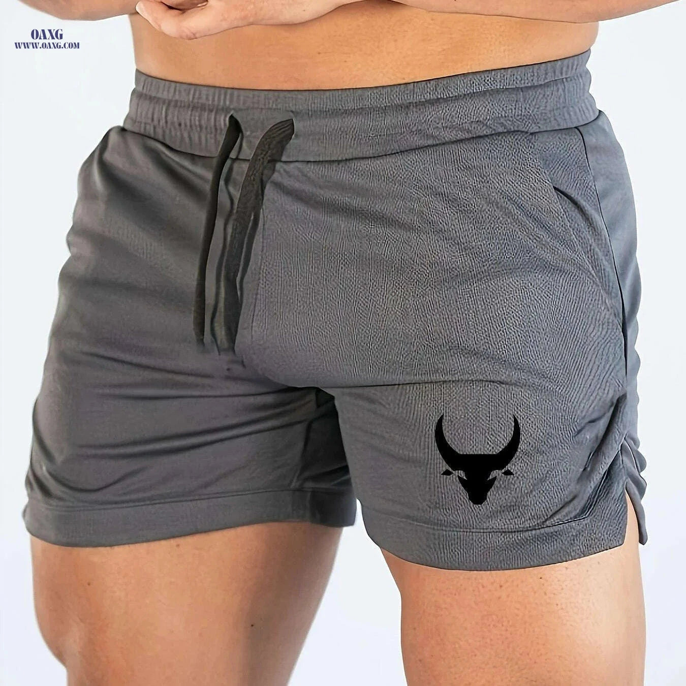 Men's Slim Fit Athletic Shorts - Breathable Mesh for Running & Gym   OAXG 