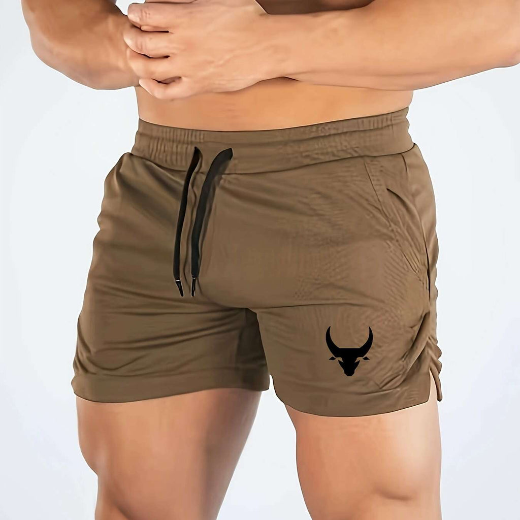 Men's Slim Fit Athletic Shorts - Breathable Mesh for Running & Gym   OAXG Black / S