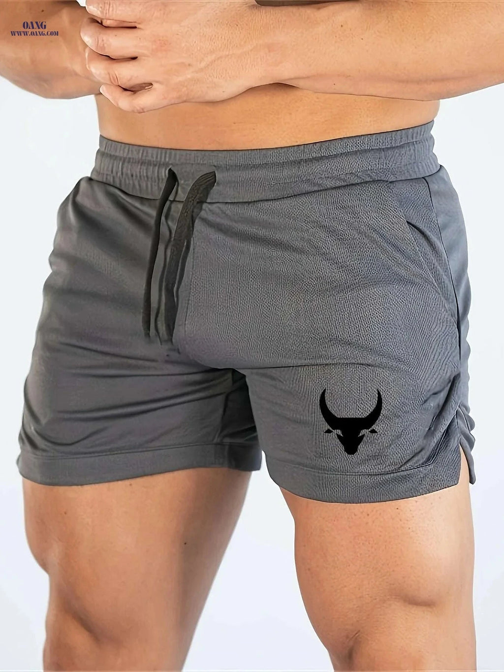Men's Slim Fit Athletic Shorts - Breathable Mesh for Running & Gym   OAXG 