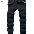 Men's Slim Fit Black Stretch Jeans - Comfortable & Durable Denim   OAXG Black / 28