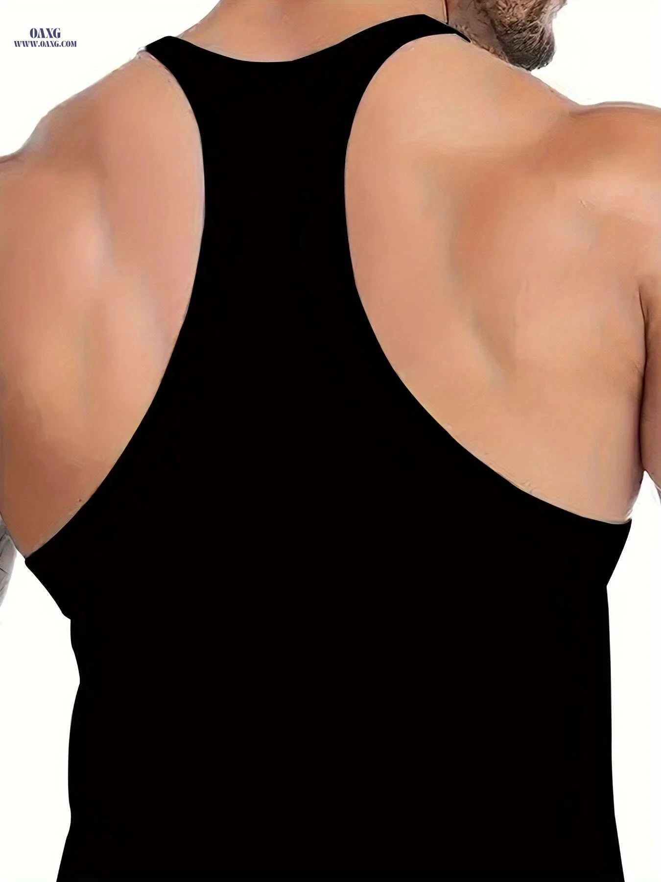 Men's Slim Fit "Faith" Tank Top - Breathable Sleeveless Summer Shirt   OAXG Black / M